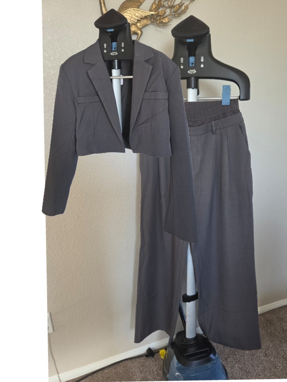 Fashion Nova Gray Cropped Women's Suit